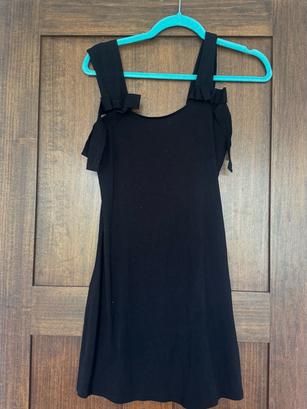 American Eagle Outfitters Black Sleeveless Tie-Shoulder Dress